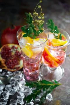 Fruit cocktail Stock Photos