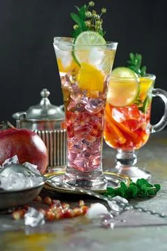 Fruit cocktail Foto stock