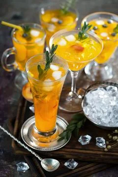 Fruit cocktail Stock Photos