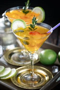 Fruit cocktail Stock Photos
