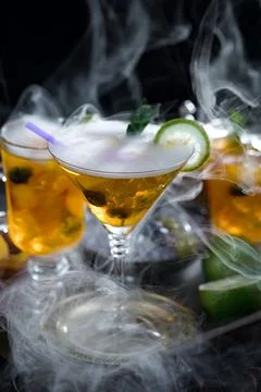 Fruit cocktail Stock Photos