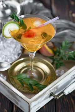 Fruit cocktail Stock Photos