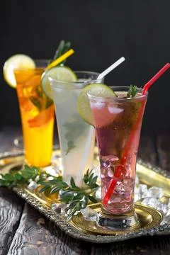 Fruit cocktail Stock Photos