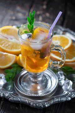Fruit cocktail Stock Photos