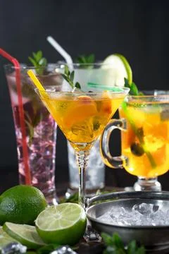 Fruit cocktail Foto stock