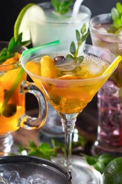 Fruit cocktail Foto stock