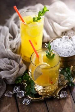 Fruit cocktail Stock Photos