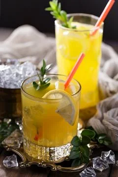 Fruit cocktail Stock Photos