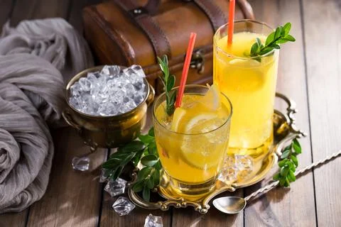 Fruit cocktail Stock Photos