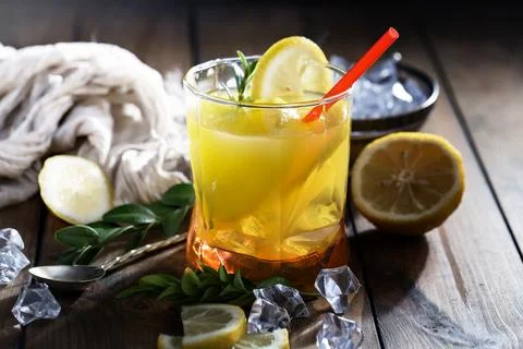 Fruit cocktail Stock Photos