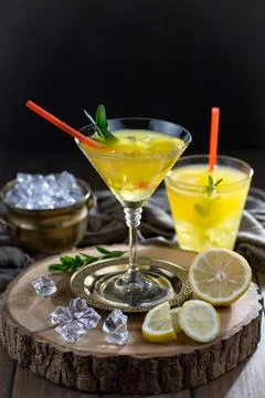 Fruit cocktail Stock Photos