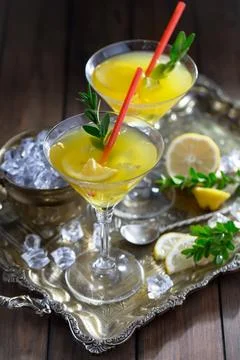 Fruit cocktail Foto stock