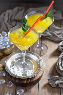 Fruit cocktail Stock Photos