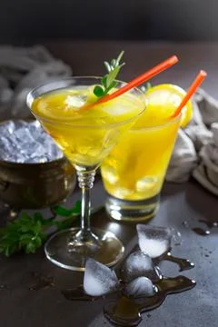 Fruit cocktail Stock Photos