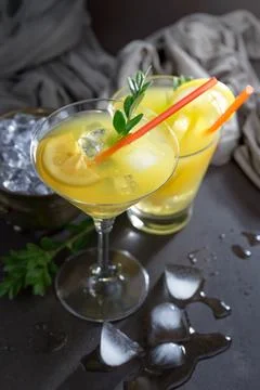 Fruit cocktail Stock Photos