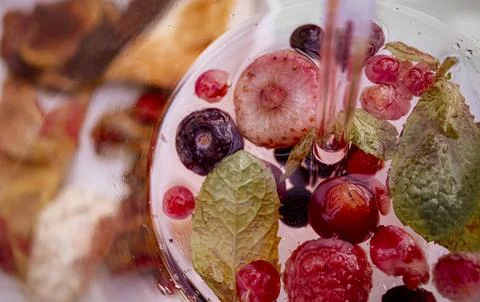 Fruit cocktail Stock Photos