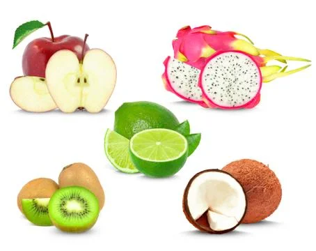 Fruit collage Stock Photos
