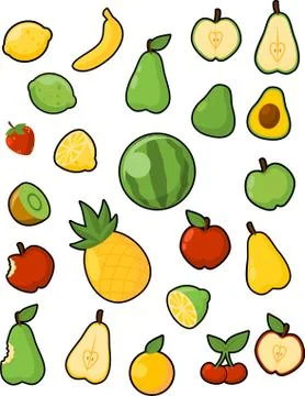 Fruit Collection Stock Illustration