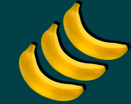 Fruit on a colored background with a shadow Stock Illustration