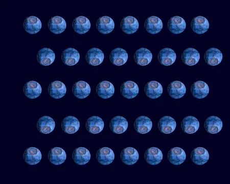 Fruit on a colored background with a shadow Stock Illustration