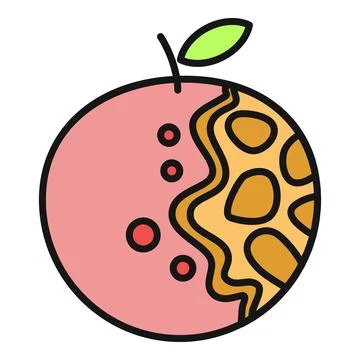 Fruit combining giraffe skin texture and apple elements 스톡 일러스트