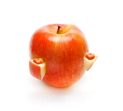 Fruit composition from apple Stock Photos