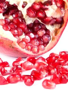 Fruit composition from garnet berries Stock Photos