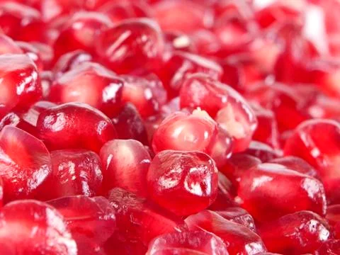 Fruit composition from garnet berries Stock Photos