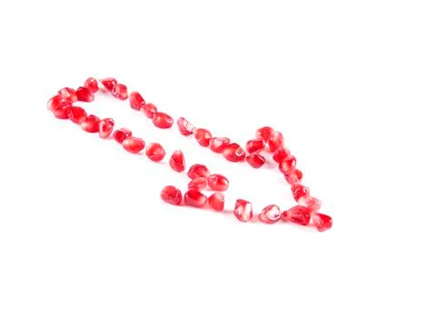 Fruit composition from garnet berries Stock Photos