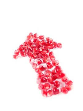 Fruit composition from garnet berries Stock Photos