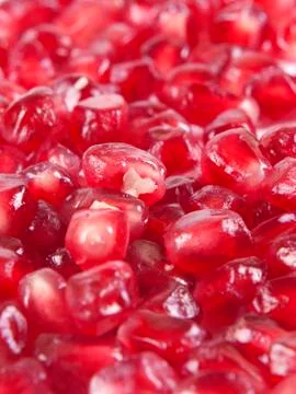 Fruit composition from garnet berries Stock Photos