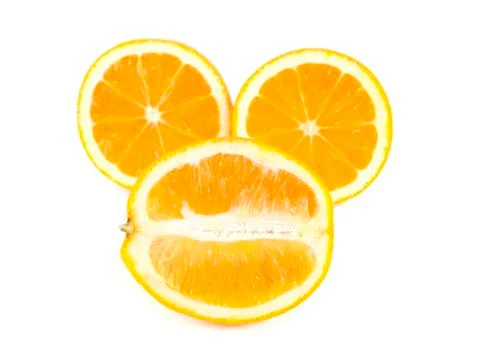 Fruit composition of orange Stock Photos