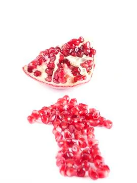 Fruit composition of pomegranate Stock Photos