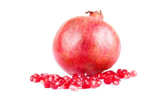 Fruit composition of pomegranate Stock Photos