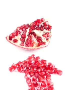 Fruit composition of pomegranate Stock Photos