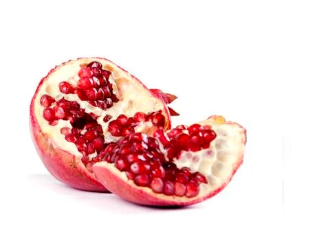 Fruit composition of pomegranate Stock Photos