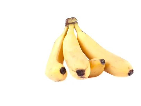 Fruit composition of ripe bananas Stock Photos