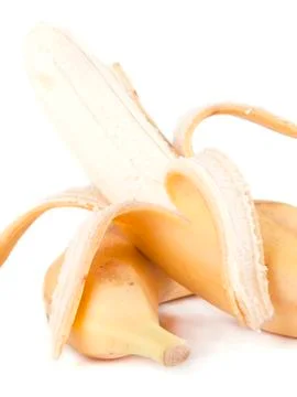Fruit composition of ripe bananas Stock Photos