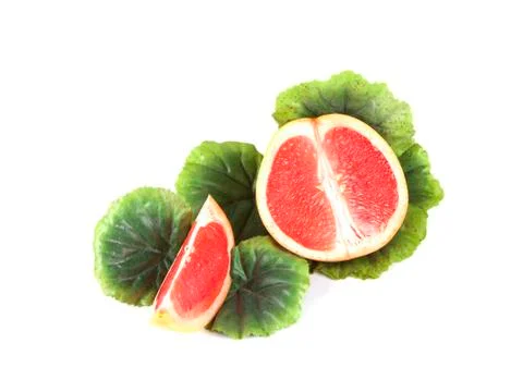 Fruit composition of ripe grapefruit Stock Photos