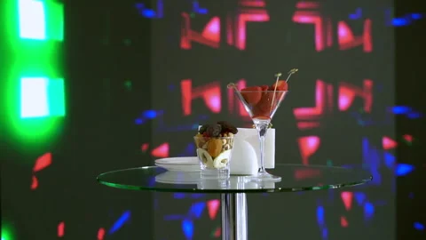 Fruit compositions with skewers on the buffet table 스톡 동영상 155940009