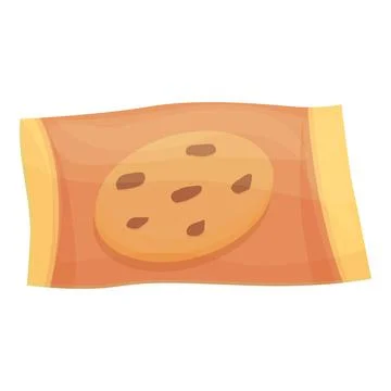 Fruit cookies icon cartoon vector. Chocolate cake Stock Illustration