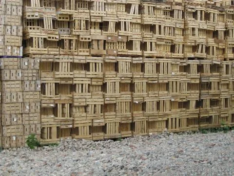 Fruit crates Foto stock