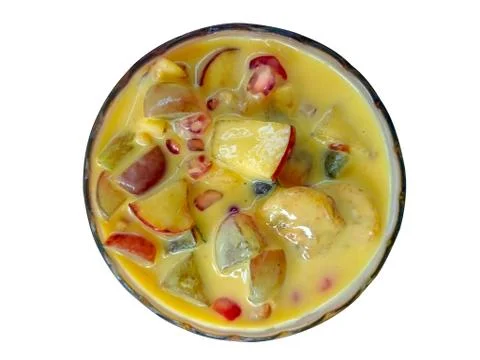 FRUIT CUSTARD Stock Photos