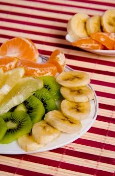 Fruit cutting Stock Photos