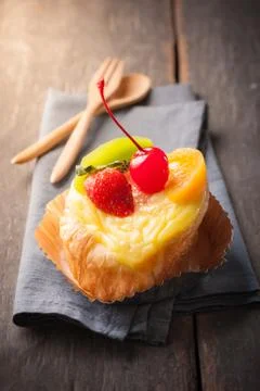 Fruit danish Stock Photos