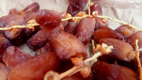 Fruit dates . The date palm in Algeria . Stock Footage 135806897