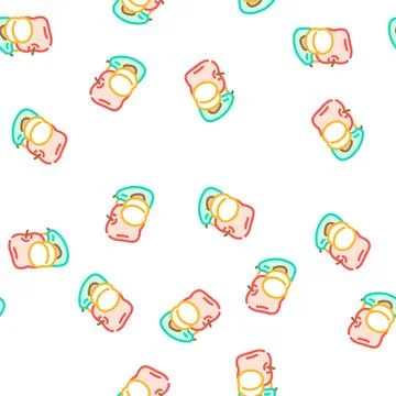 Fruit department vector seamless pattern Stockillustratie