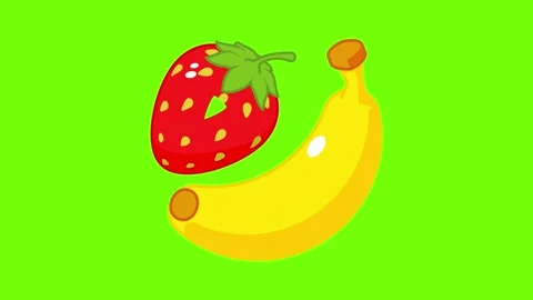 Fruit dessert icon animation Stock Footage 152575088