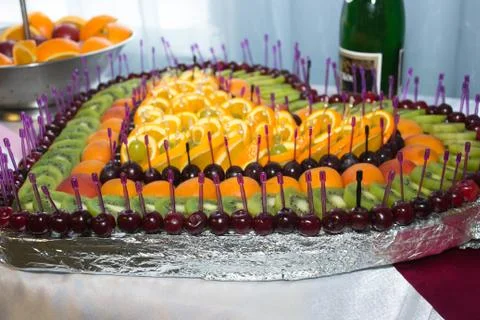 Fruit dessert Stock Photos