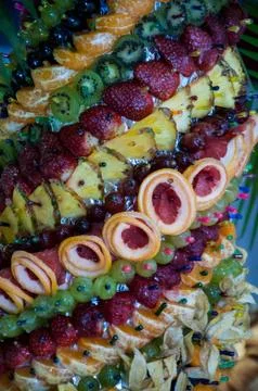Fruit dessert Stock Photos